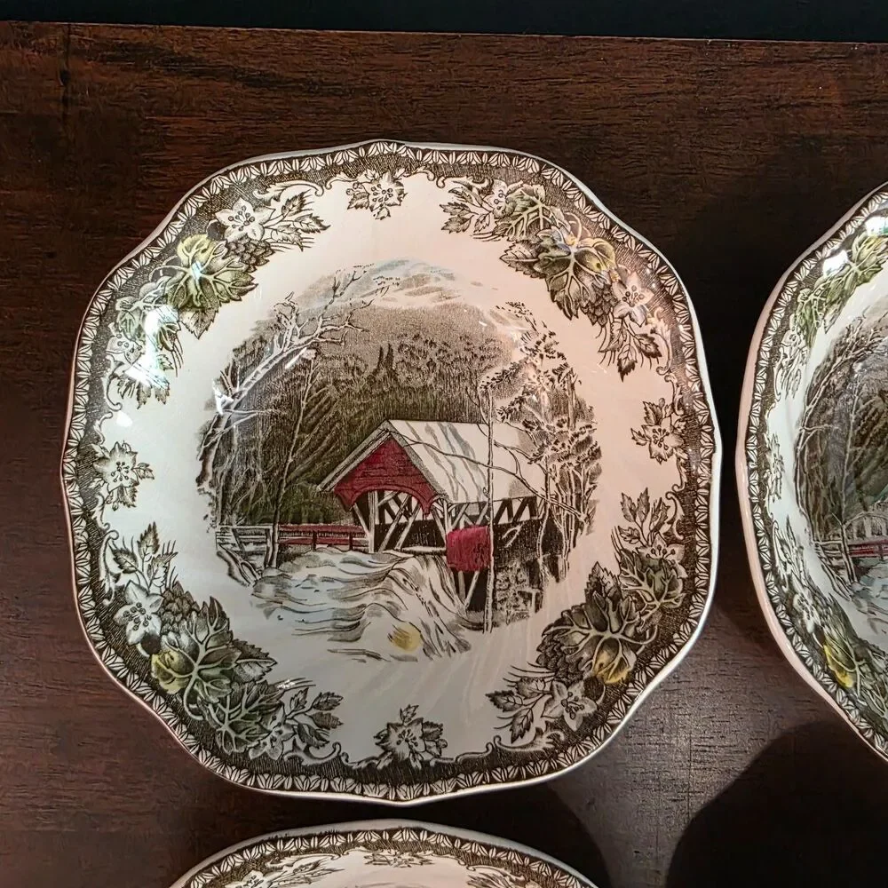 4 Johnson Brothers Friendly Village 6.25